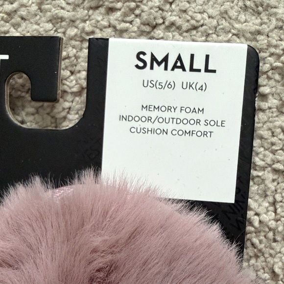 Nine West Pink Fuzzy Slippers - Picture 3 of 6